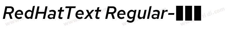 RedHatText Regular字体转换